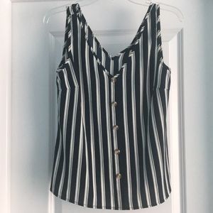 Lightweight striped tank top